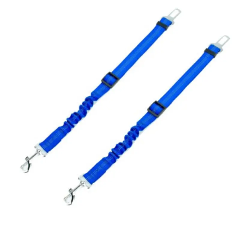 Kct Blue Pack Dog Seat Belt Clip Lead Size 2