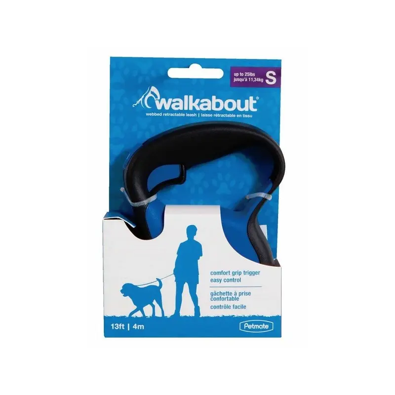 Petmate Walkabout Retractable Dog Leash, Small