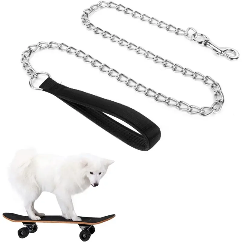 Fengke Metal Dog Leash 0.2Cm*120Cm, And Dog Leash, Anti-Bite Metal Dog Leash Medium