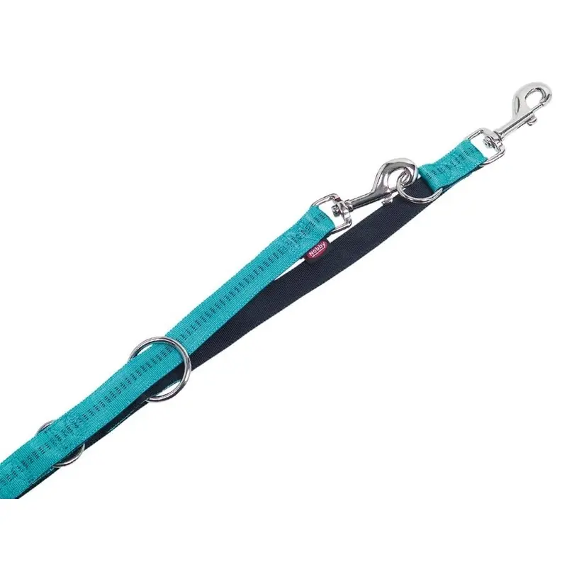Nobby Training Leash Soft Grip, 200 cm/ 15 mm, Turquoise