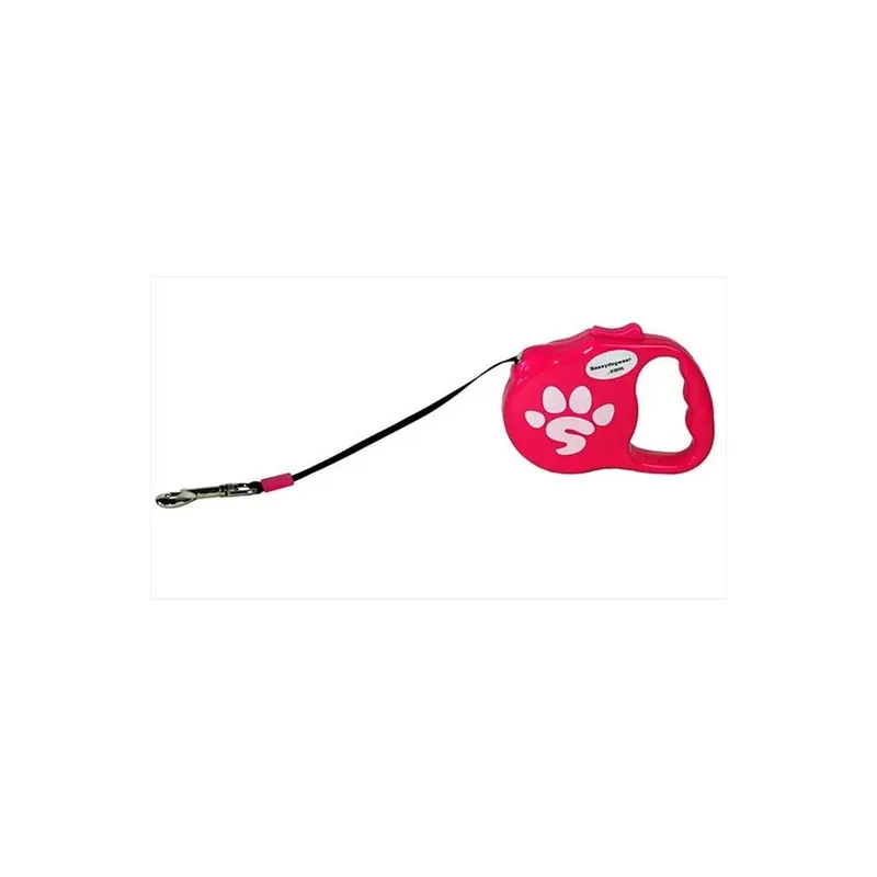 Sassy Dog Wear Pink Wear Retractable Dog Leash, - 15 Ft. 15Ft