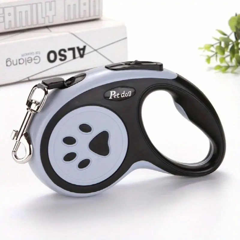 Black Take Your Dog & Cat Out For A Walk With This Retractable Pet Leash & Poop Bag