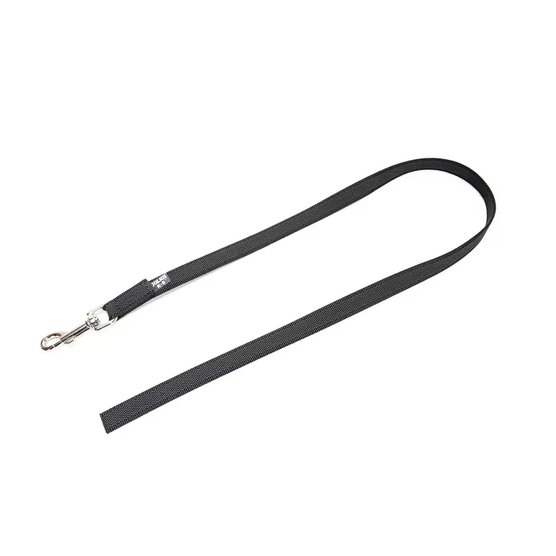 Color & Gray Super-Grip Leash without Handle, 20 mm x 1 m, Black-Gray
