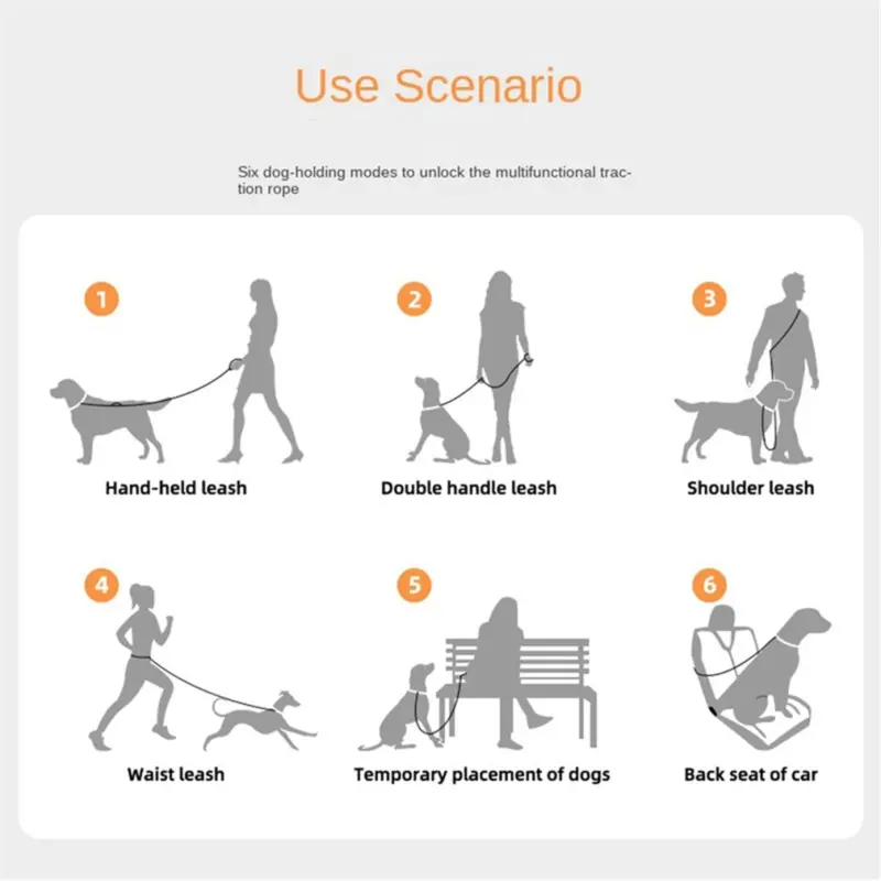 Exogio Pet Dog Explosion-Proof Leash Waist
