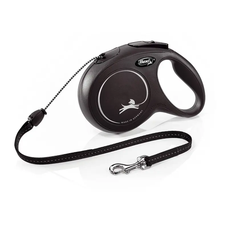 Flexi New Classic Cord Dog Lead 5M - Black Small