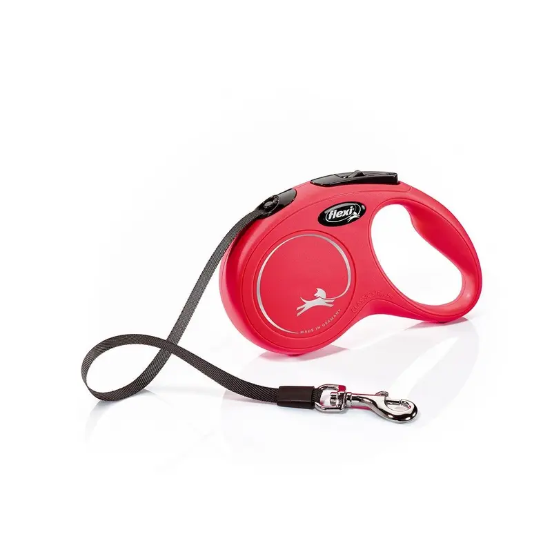 Flexi New Classic Tape Dog Lead 5M - Red Small