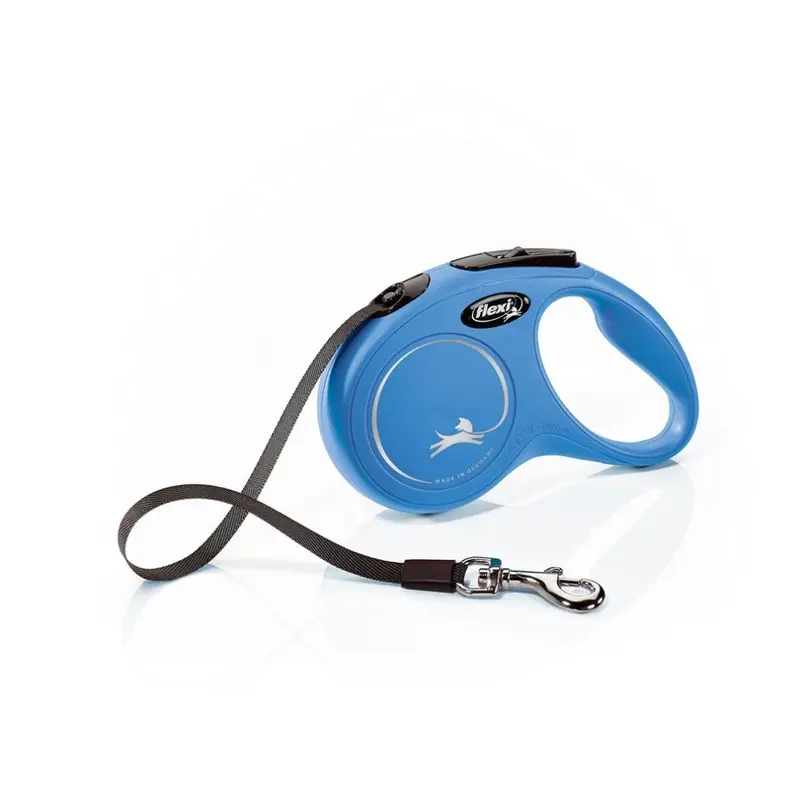 New Flexi (8M, ) Classic Tape Retractable Dog Lead Blue Large