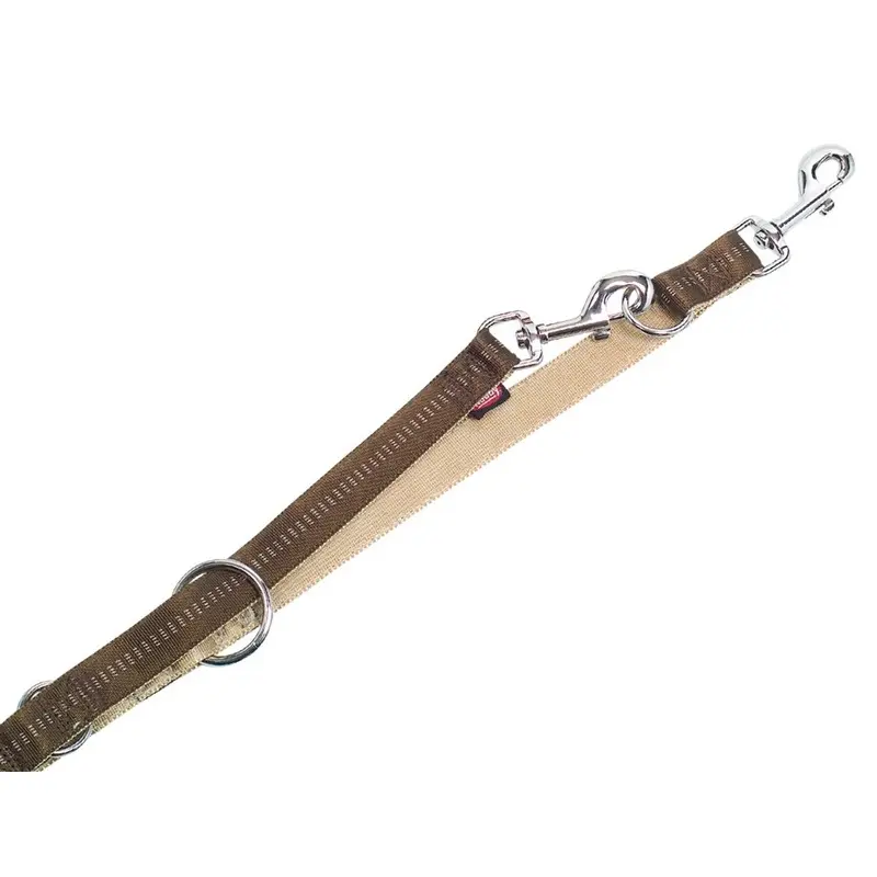 Nobby Soft Grip Dogs Training Leash, 200 cm Length x 25 mm Width, Brown