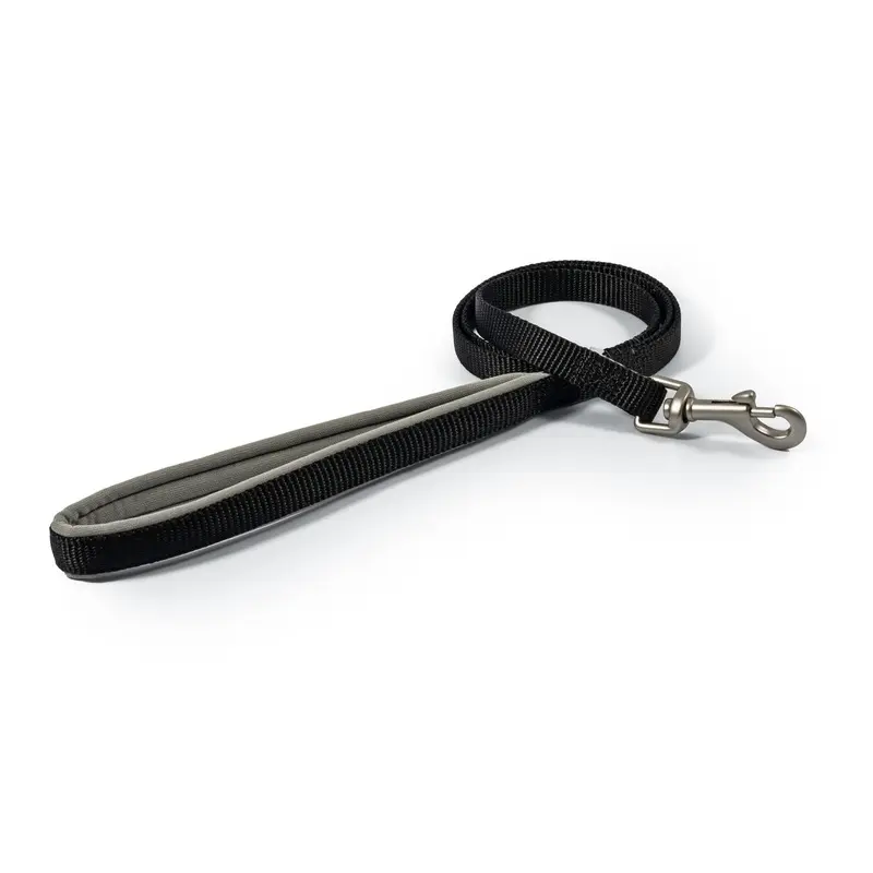 Ancol Viva Padded Dog Lead - X 180Cm Black 2.5Cm