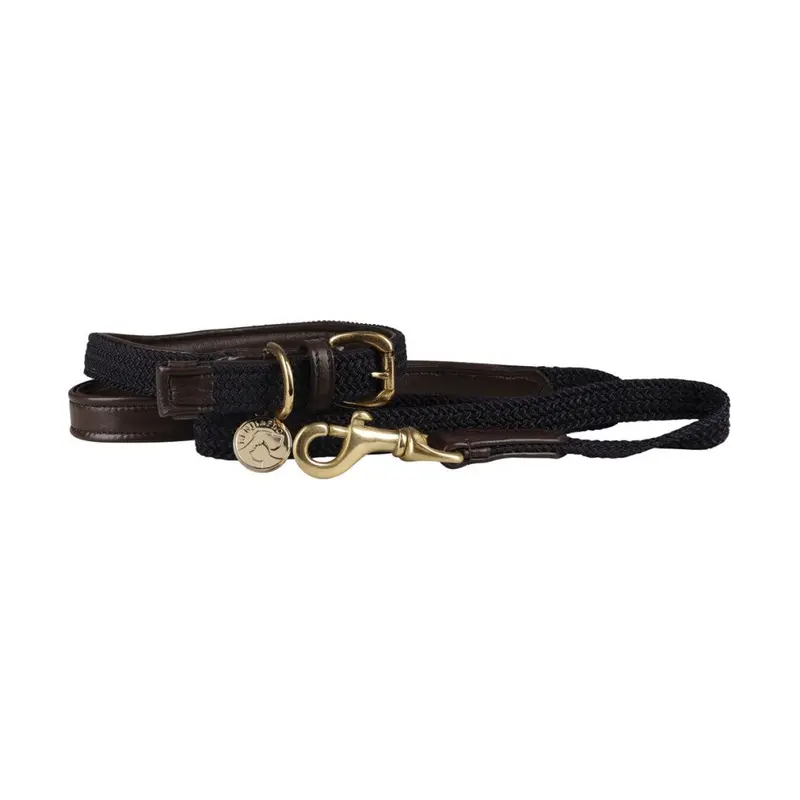 Benji & Flo Blue (100Cm, ) Braided Leather Dog Lead 100Cm