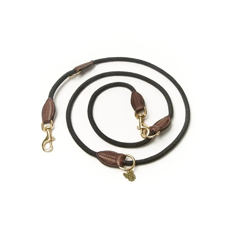 Digby And Fox Fine Rope Dog Training Lead - One Black Size 3