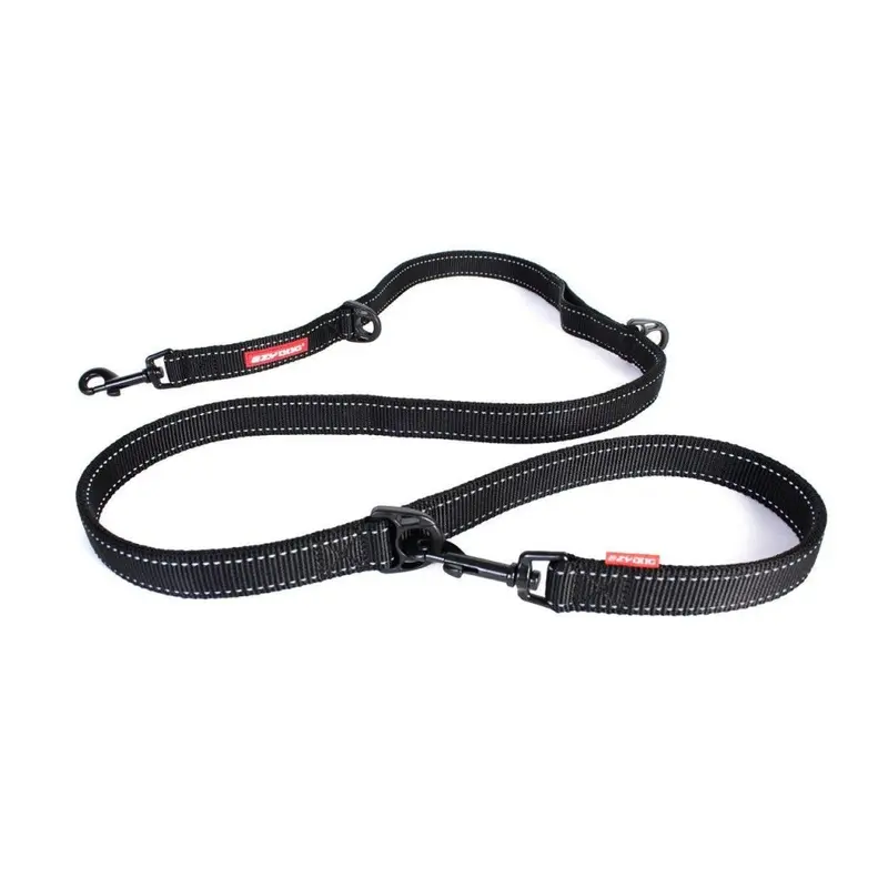 New Ezydog Vario Multi-Function Dog Lead, 3-6 Foot, Black 3063S Size 6