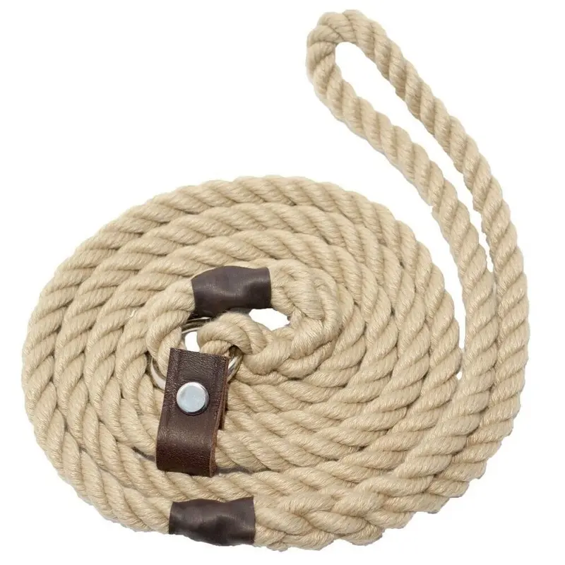 Bisley Natural Training Slip Lead Walking Gun Dog Shooting 10mm Rope 142cm Long