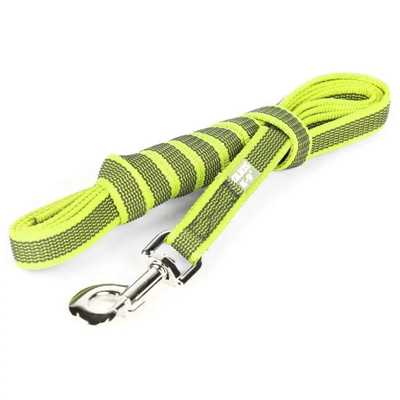Color & Gray Super-Grip Leash with Handle, 20 mm x 10 m, Neon-Gray