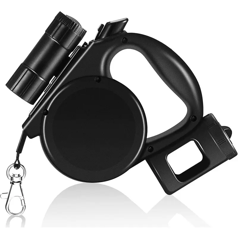 Bysion Black 5M/50Kg Dog Lead Leash Strongs Retractable Extendables Lockable Large