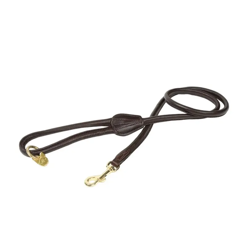 Digby & Fox Brown (One ) Rolled Leather Dog Lead 110Cm