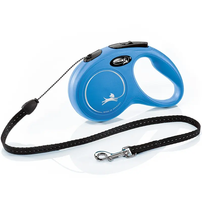 Flexi New Classic Extending Dog Lead Cord 5M Blue Small