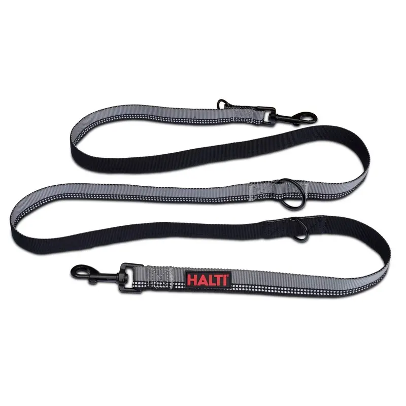 HALTI Walking Double Ended Lead Multi Functional Reflective Dog Leash