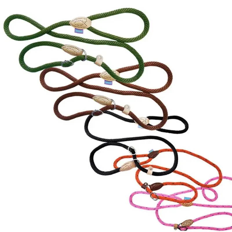 Hemmo & Co Unisex Green Hemmo And Co 60 Inch Thick Rope Slip Lead