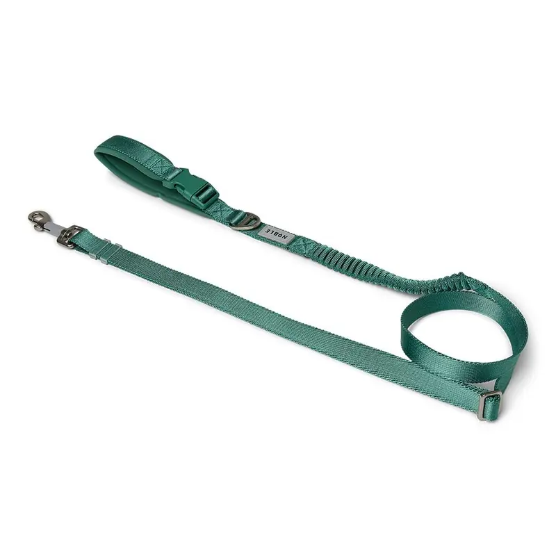 Noble Durable Ultra Soft Bungee Dog Lead Green