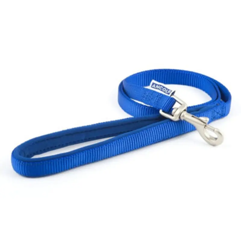 Ancol Blue Padded Nylon Lead 1.8Mx25mm 1.8M