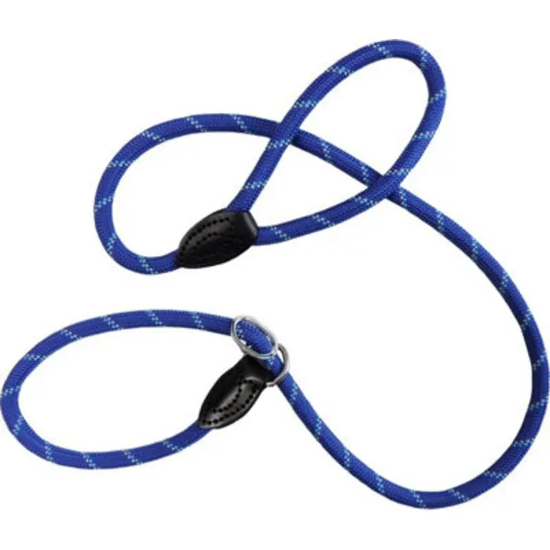 B&Q Dogco Mountain Rope Slip Lead Reflective 150Cm Blue