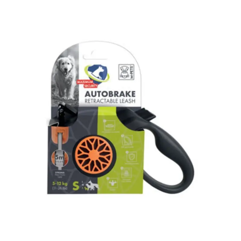 B&Q M-Pets Autobrake Retractable Smart Leash - S