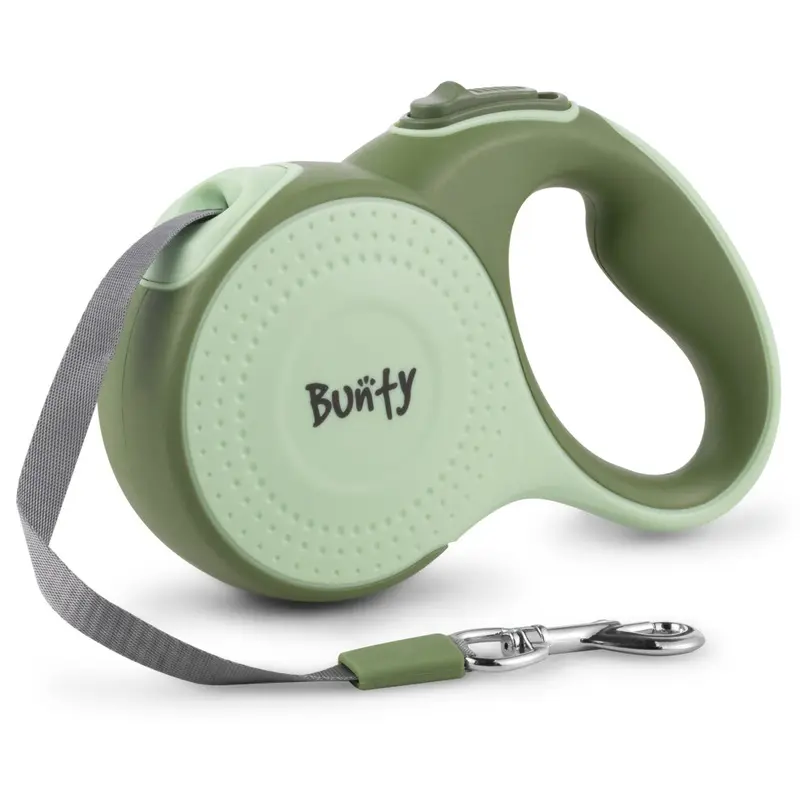 Bunty Green (, 5M) Retractable Dog Lead, Tangle Free 5M