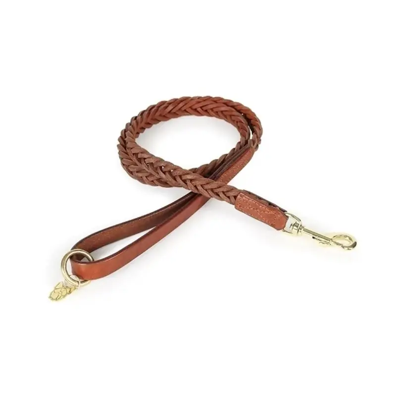 Digby & Fox Unisex Brown Digby And Fox Plaited Dog Lead - Tan