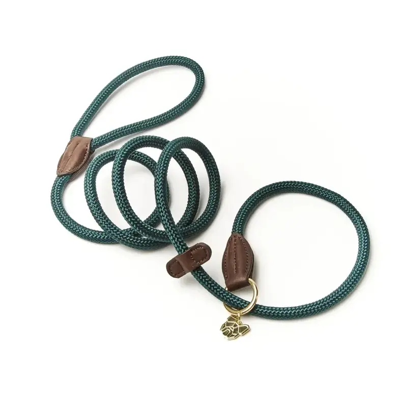 Digby & Fox Unisex Green Digby And Fox Fine Rope Slip Lead