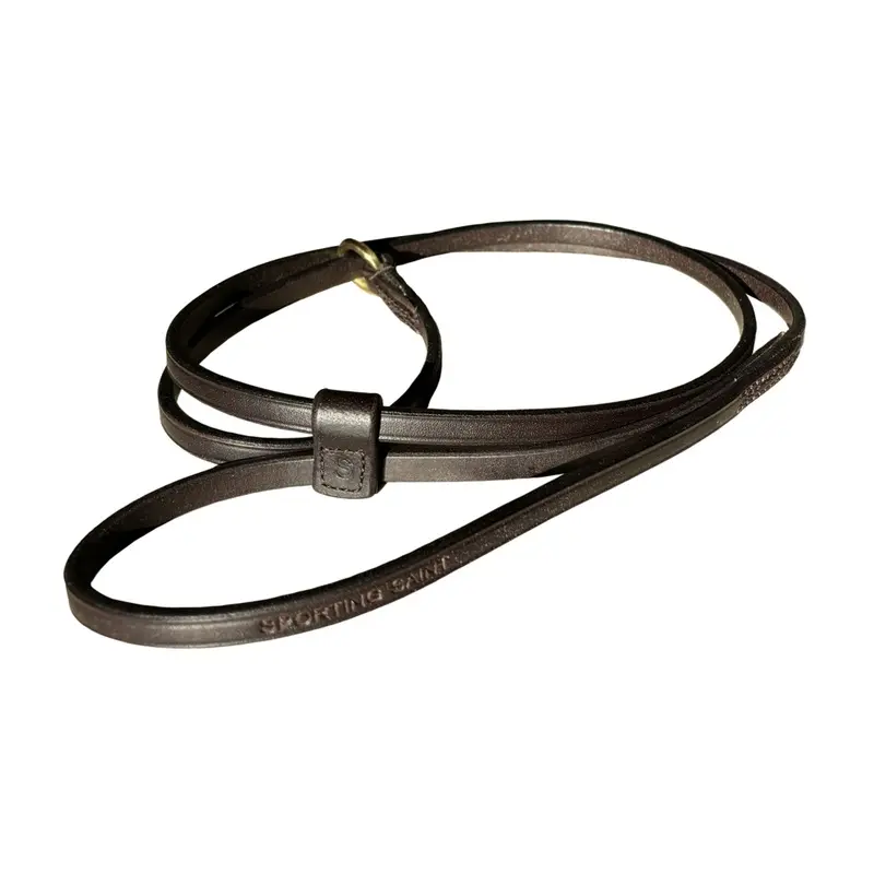 Sporting Saint Unisex Brown Leather Slip Lead - Tan 14Mm