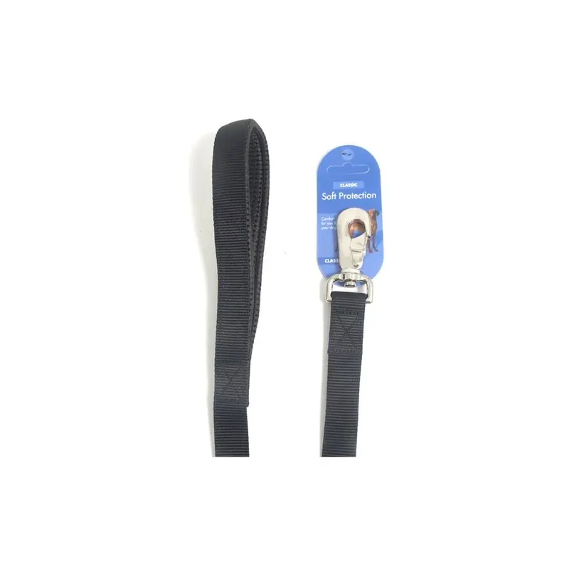 Rosewood Black Classic Soft Protection Nylon Padded Lead X 1 Size 40