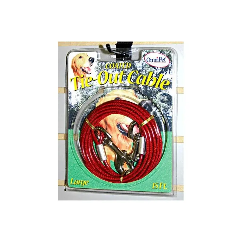 Tandy Leather Factory Leather Brothers Tie-Out Cable Heavy Duty - 10 Ft. Large