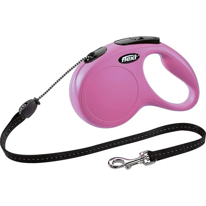 Dog Flexi Lead Leash Extender Extending Cord 8m Pink Medium 20 kilo reduced sale