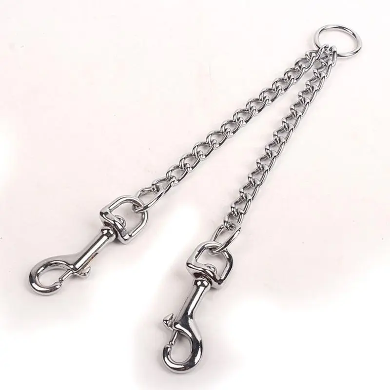 New (, 4.0Mm X 70Cm) Dual-Ended Metal Dog Leash For And Dogs White Small