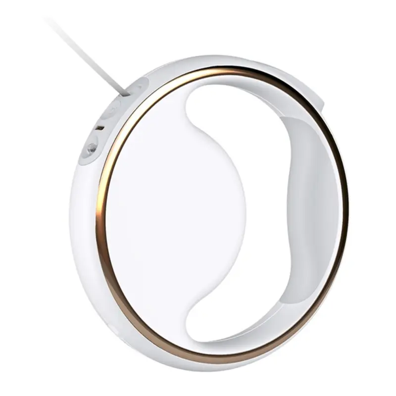 Markenlos White Portable Retractable Dog Leash Ring Meter Highlight Size 3