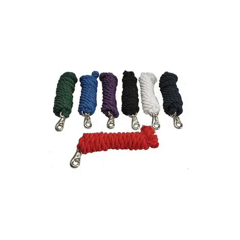 No Sweat My Pet Blue Cotton Lead Rope With Bull Snap, Navy