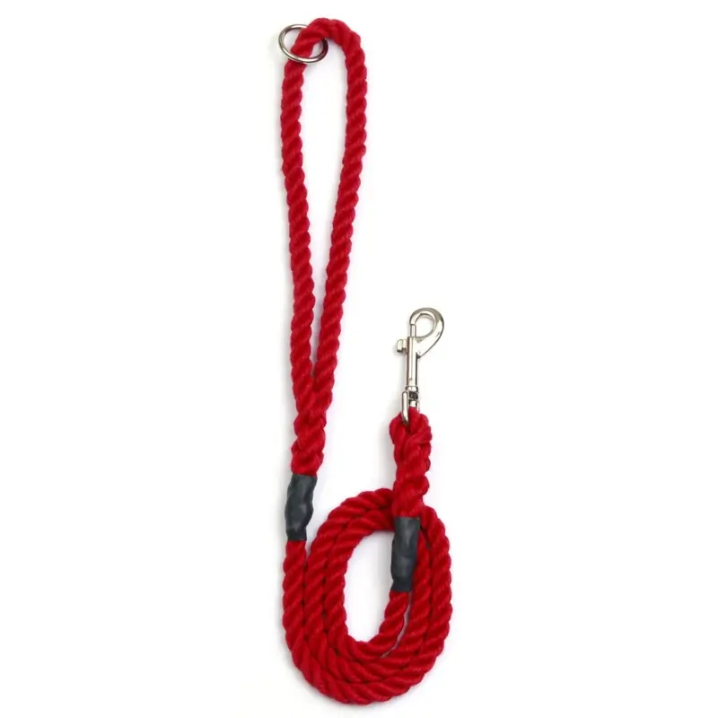 Outhwaite Red Rope Gun Dog Lead With Trigger Hook, 48-Inch,
