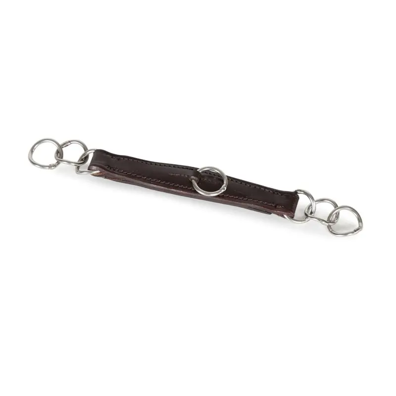 Blenheim (Cob, Havana) Leather Horse Curb Chain