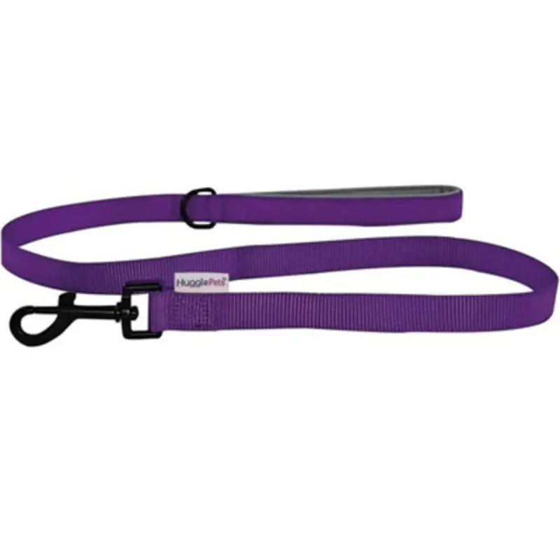 Huggle Pets Purple Hugglepets Padded X 1.9Cm Weatherproof Dog Lead 100Cm