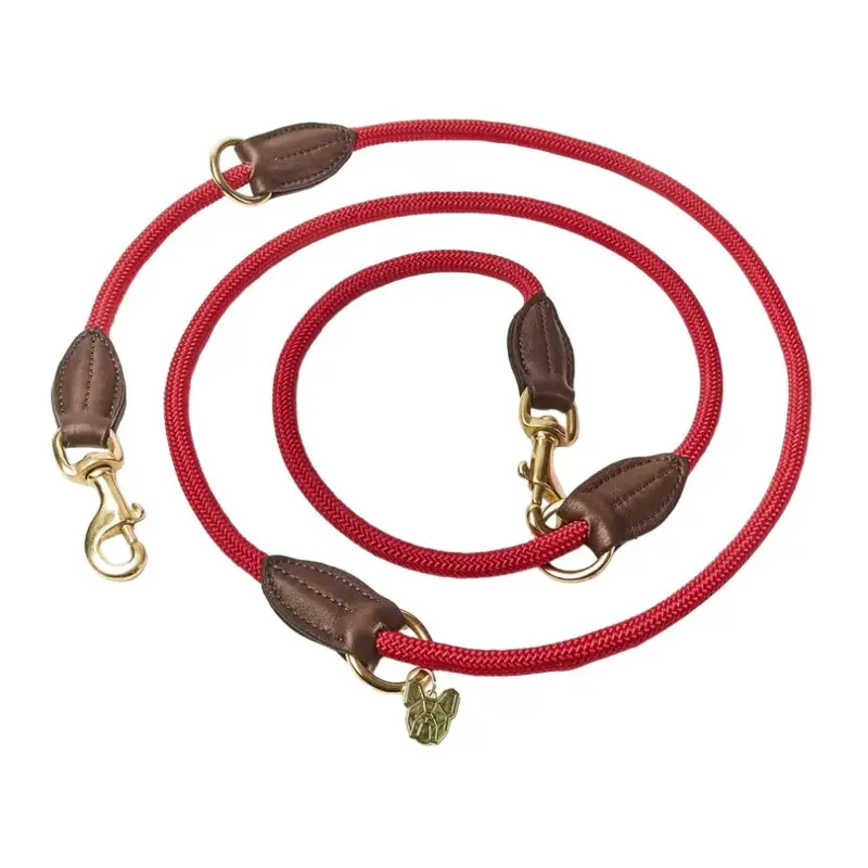 Digby & Fox Red (One ) Leather Dog Lead 180Cm