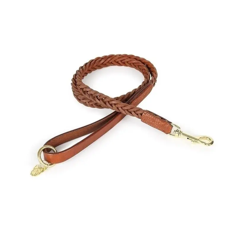 Digby & Fox (Tan, One Size) Plaited Dog Lead