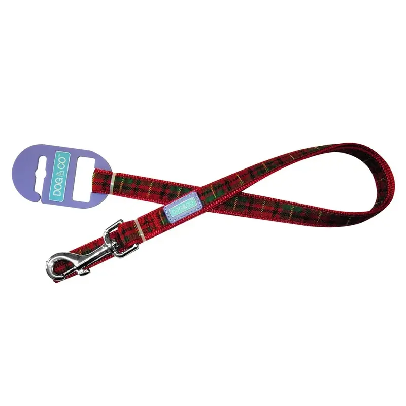 Hemmo & Co Unisex Red Hemmo And Co Tartan Lead