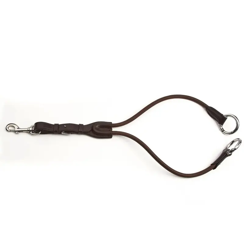 Velociti Unisex Brown Gara Elastic Running Martingale Attachment - Havana Full