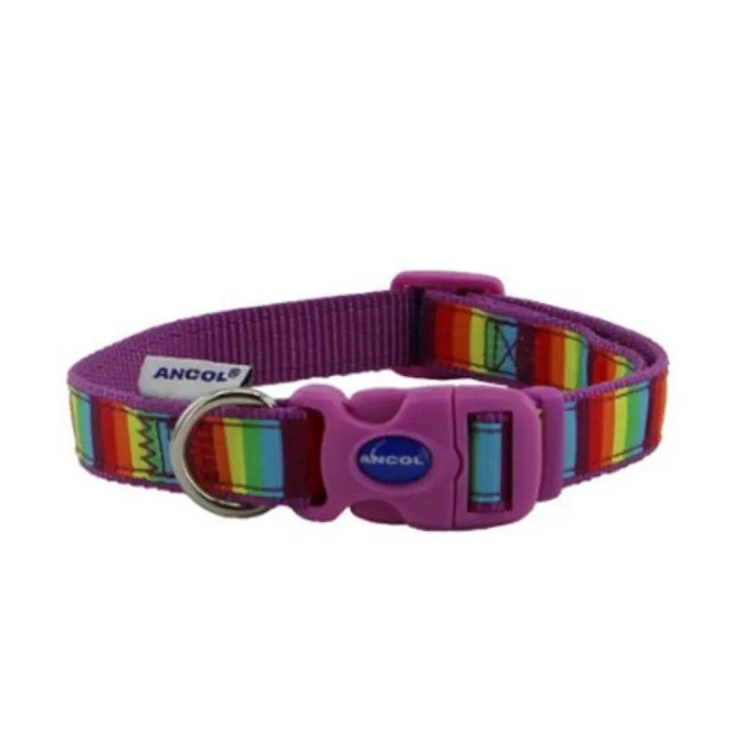 Ancol Rainbow Collar Size L 45-70Cm Size 5-9