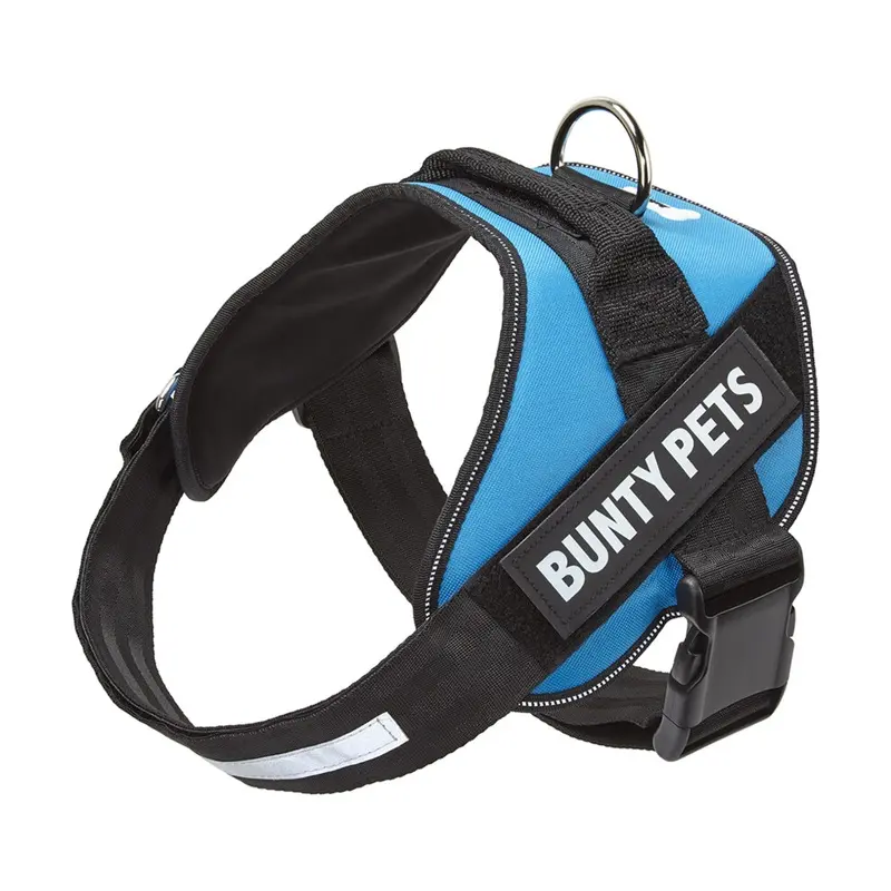Bunty Blue , ) No Pull Dog Harness, Adjustable Fit, Back Handle Small