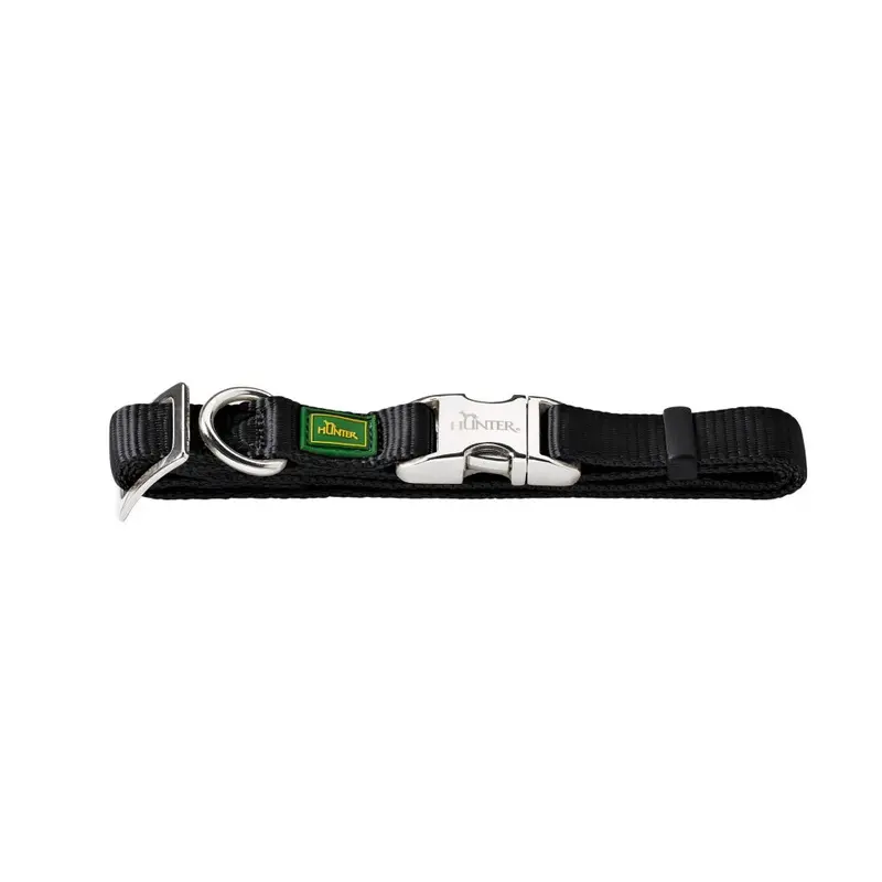 Hunter Black Alu Strong Collar,, Small
