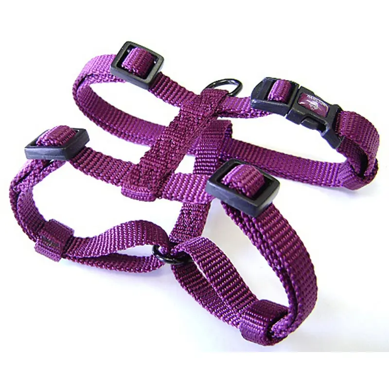 Hamilton Adjustable Comfort Nylon Dog Harness Wine 3/4"""" X 20-30"""" Size 3