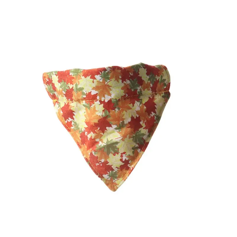 (StyleJ) Pet Collar New Thanksgiving Elements Maple Leaf Pumpkin Series Collar Cat