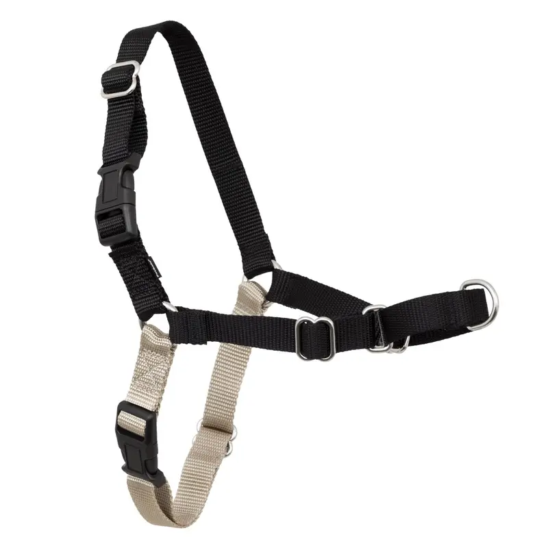 PetSafe Easy Walk Harness, Black/Beige, Large